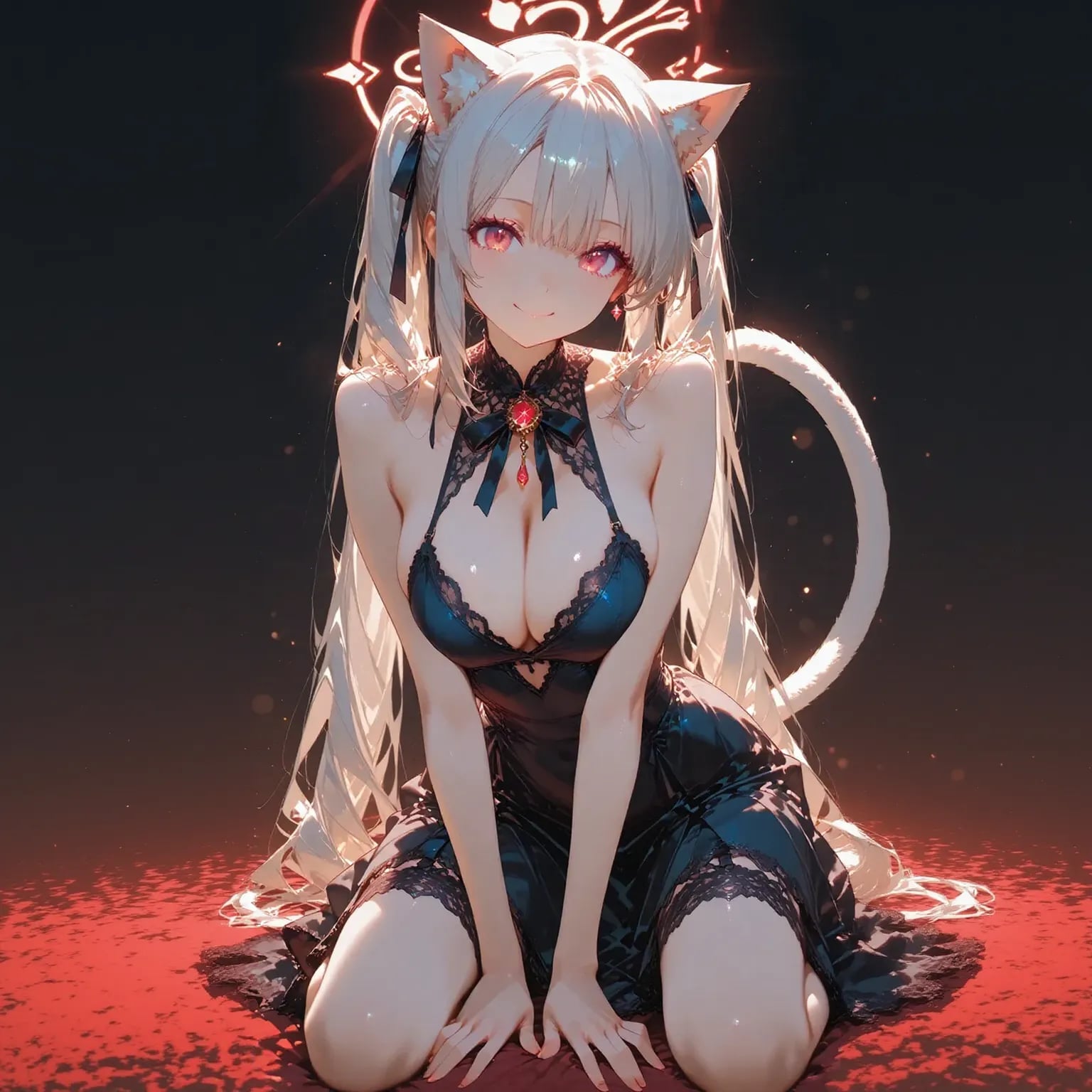 白しっぽと黒ドレス