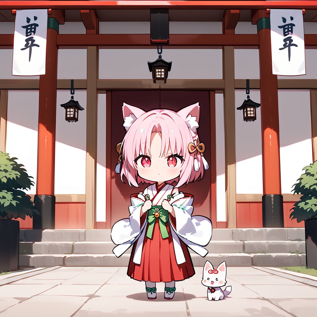 お稲荷さんの白狐巫女さんは今日も戦うシリーズ | の人気AIイラスト・グラビア