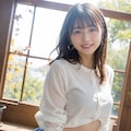 秋のデニムミニスカート 7枚目