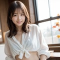 秋のデニムミニスカート 5枚目