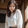 秋のデニムミニスカート 9枚目