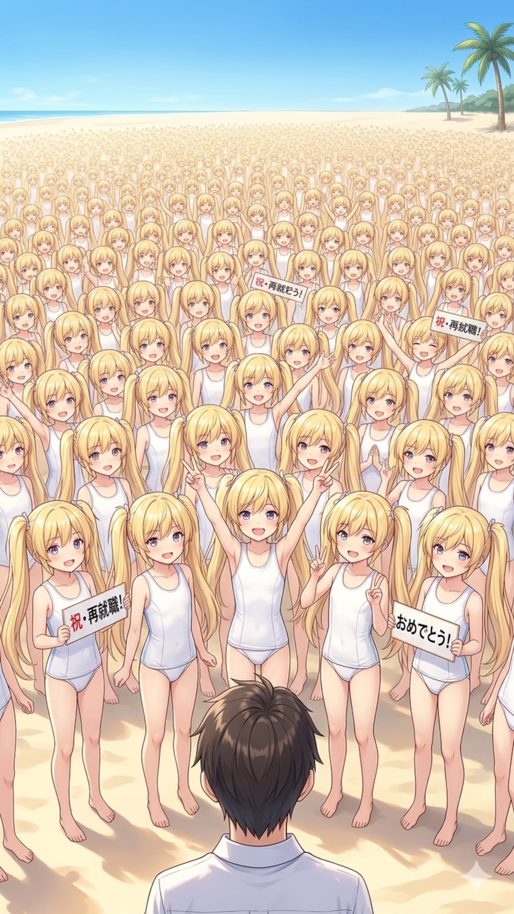 術者のクローン達に祝われる再就職