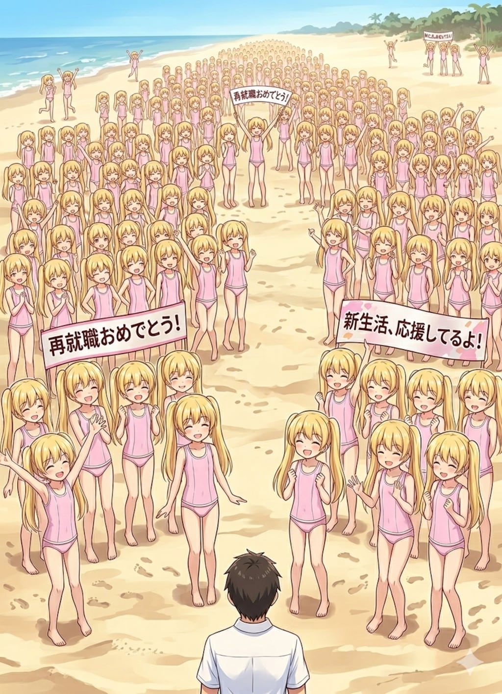 術者のクローン達に祝われる再就職