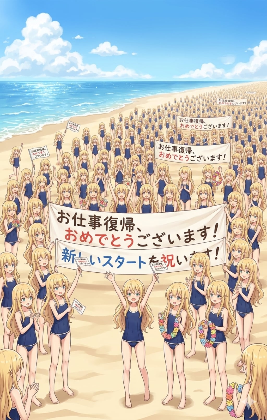 術者のクローン達に祝われる再就職