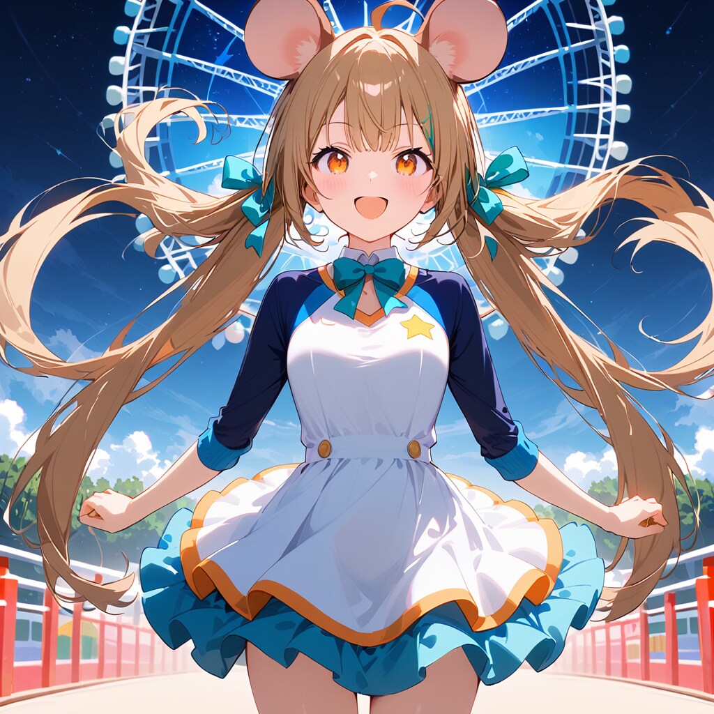 星とネズミと遊園地 | の人気AIイラスト・グラビア