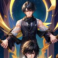 ショールを羽織った？黒髪短髪男性★（12枚） 4枚目