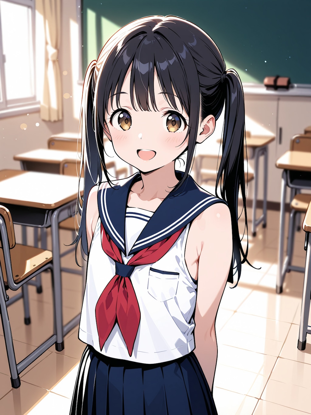 スリーブレスセーラー服