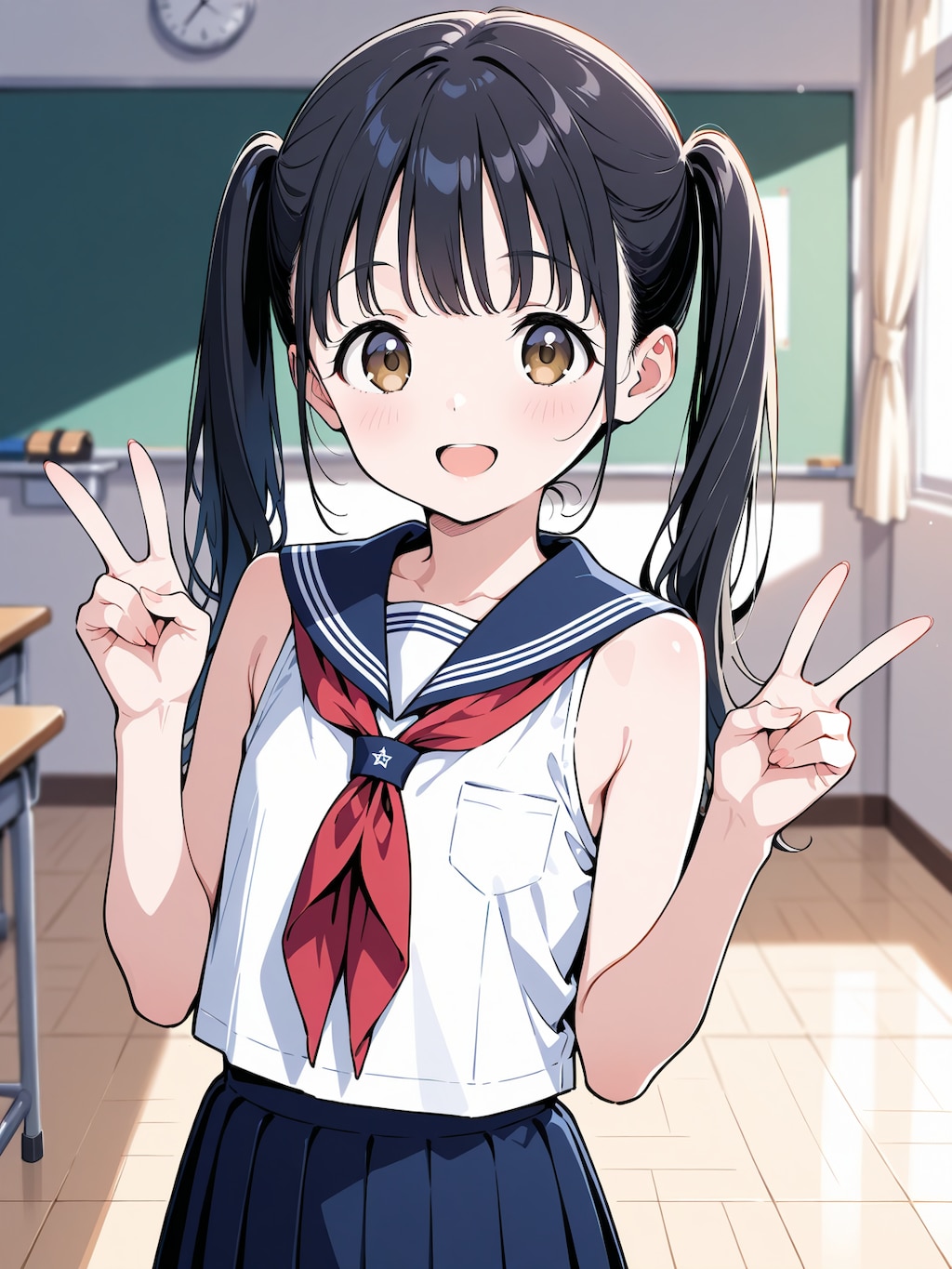 スリーブレスセーラー服