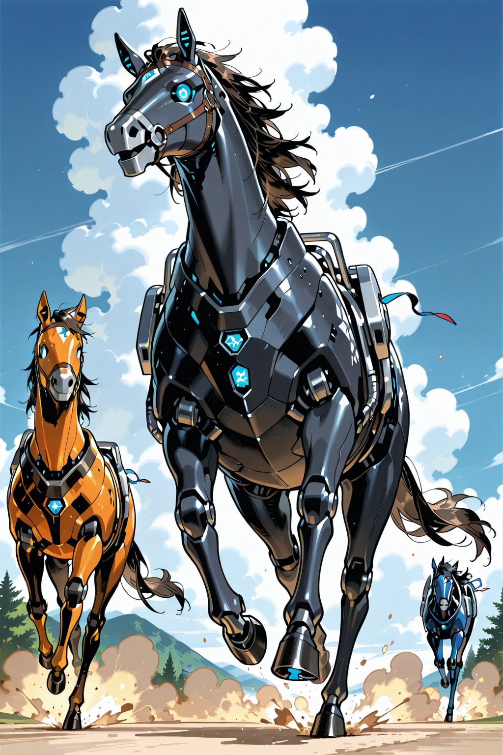 メカ馬 | の人気AIイラスト・グラビア