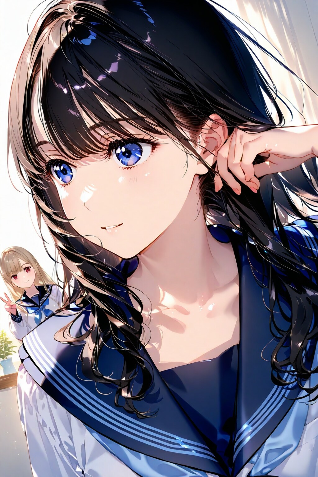 (#Seedream)彼女に眼鏡を掛けてもらった