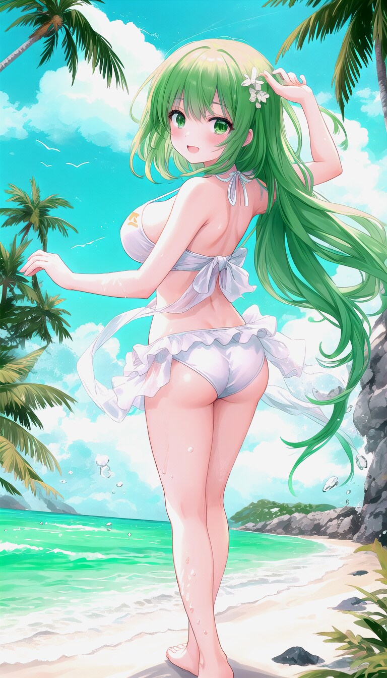 後ろから見ないでよぉ～