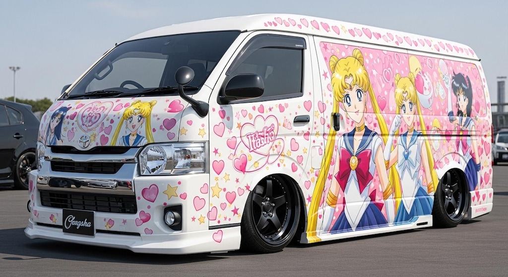 セーラームーン痛車ハイエース