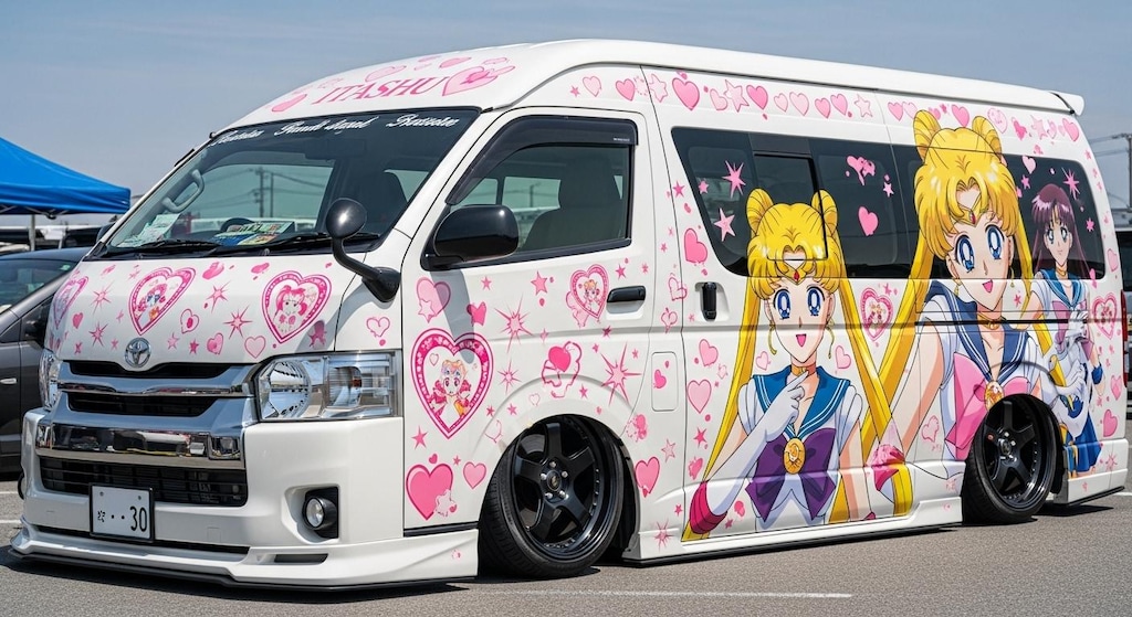 セーラームーン痛車ハイエース