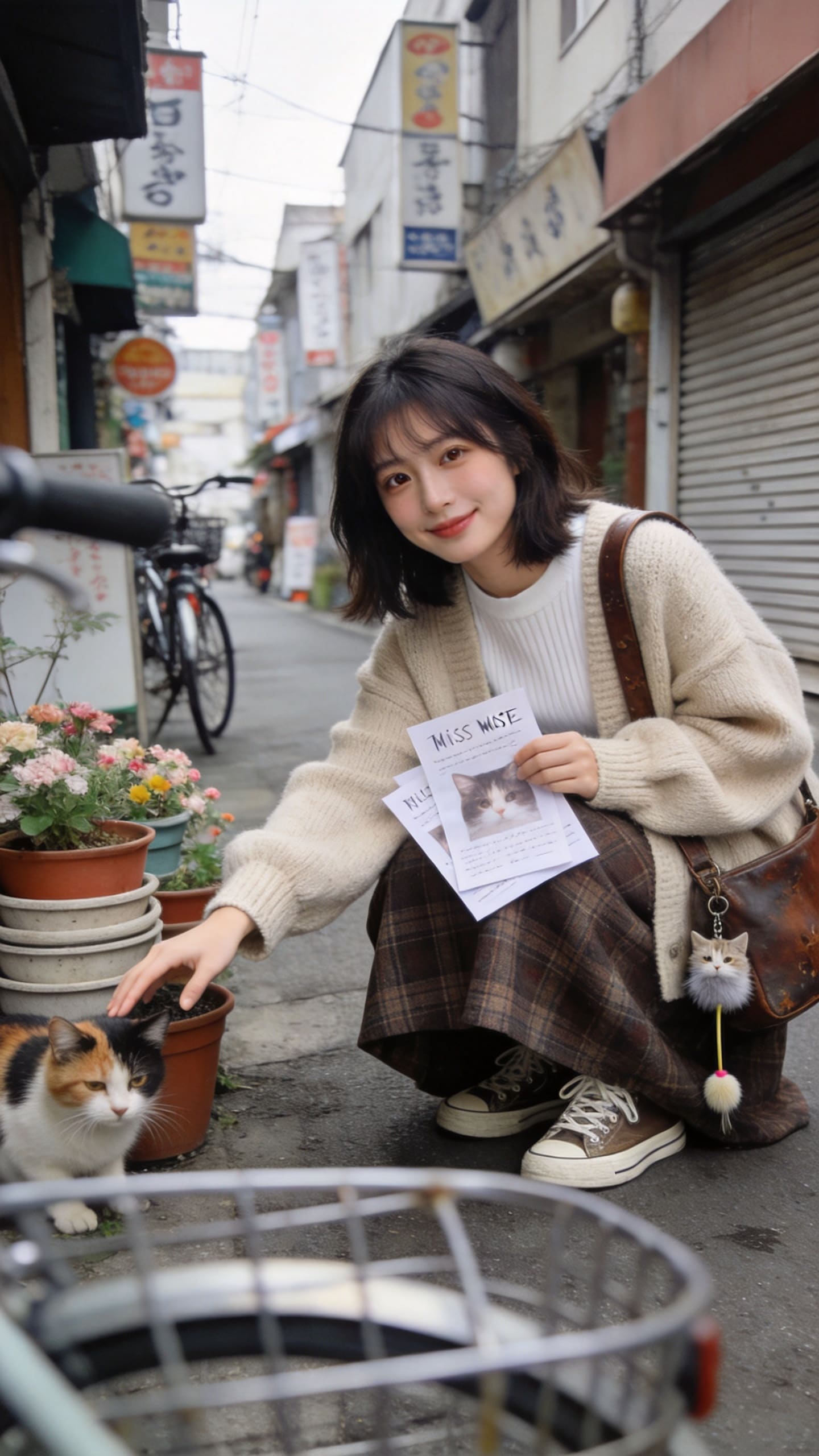 Rainy Alley Cat Encounter