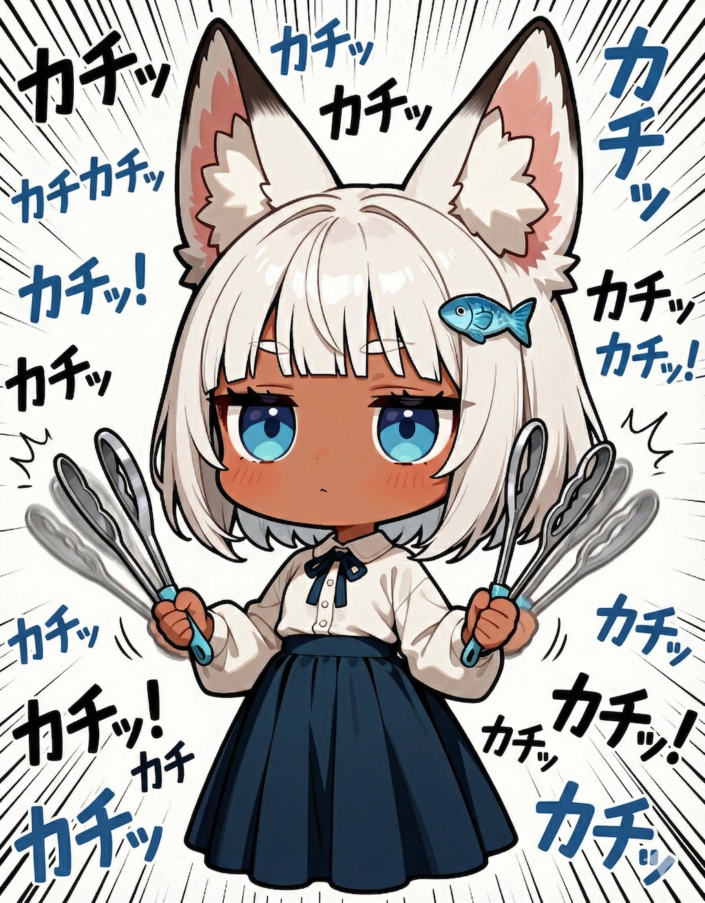 トングカチカチ我慢失敗！！