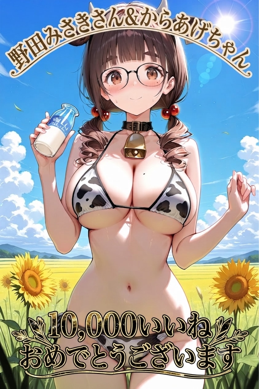 野田みさきさん10,000いいねおめでとうございます♪