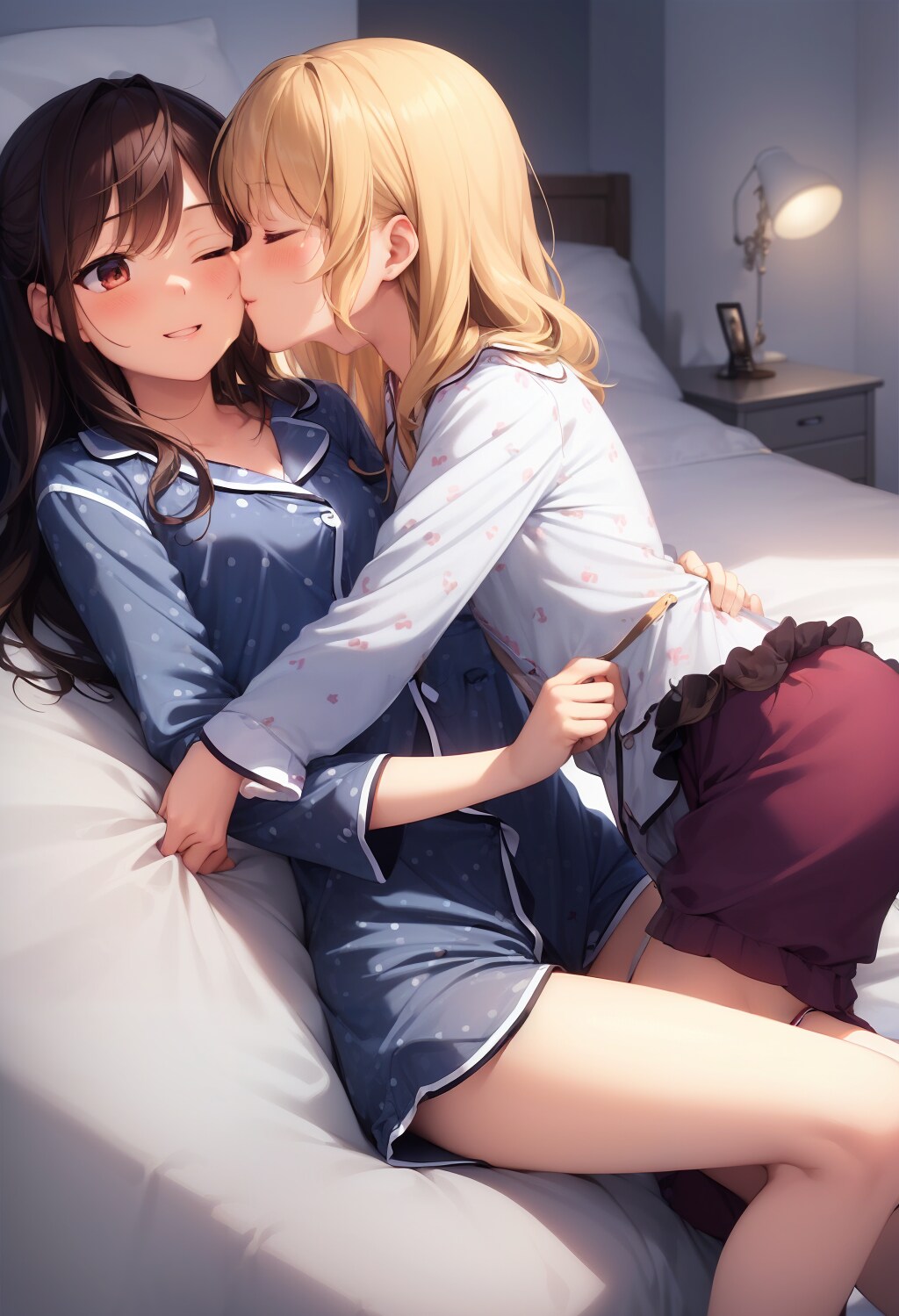 パジャマでイチャイチャ