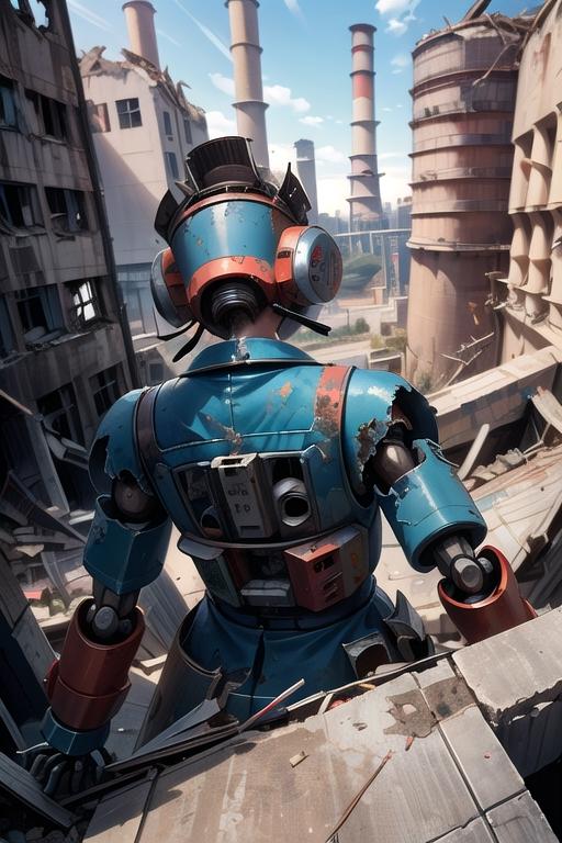 ニューカナヤマ.. 発電所と謎ロボット.. 。 | の人気AIイラスト・グラビア