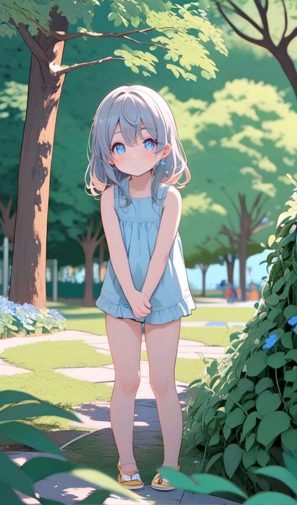 シルバーブロンドの幼女