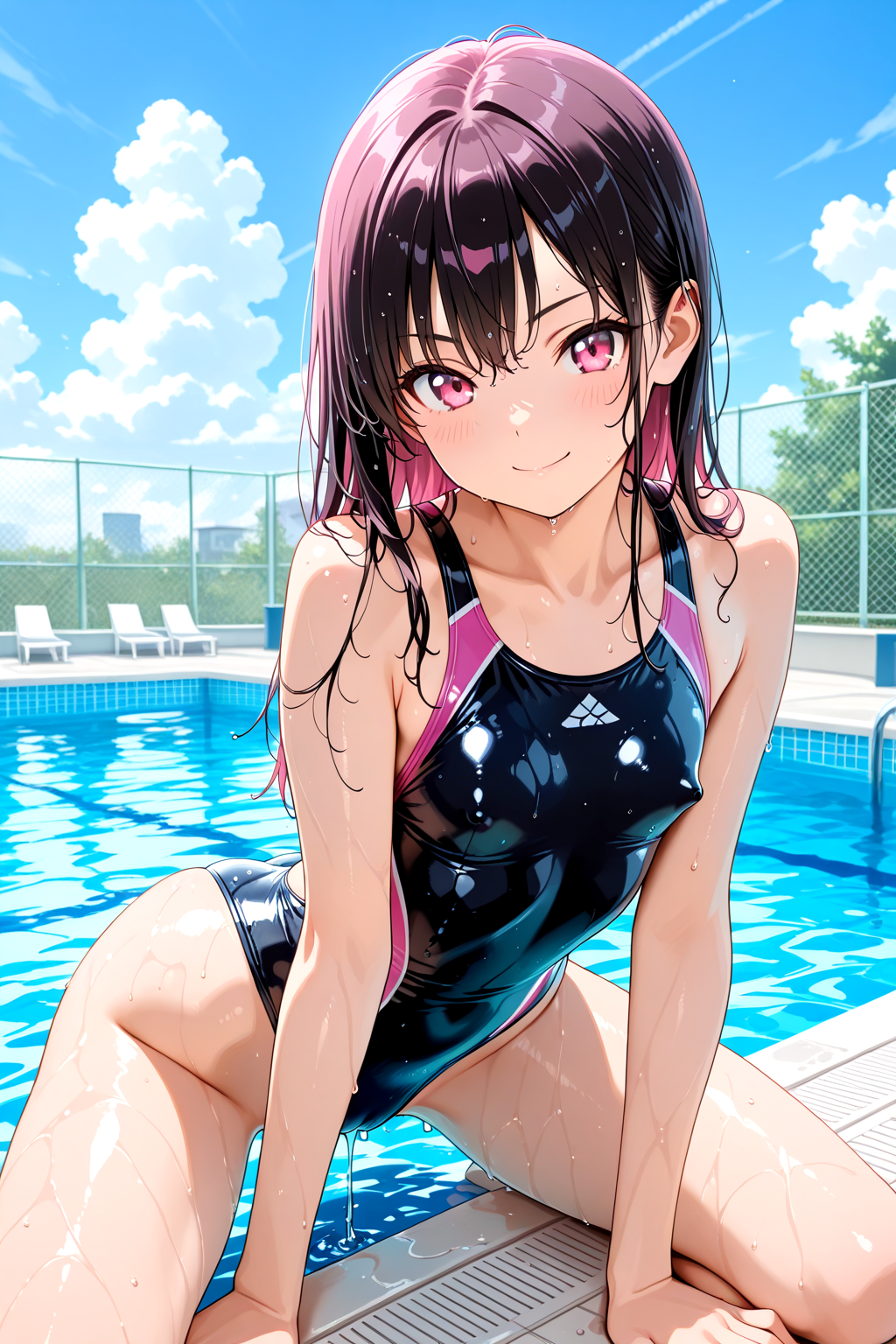 プールサイドの板野ちゃん