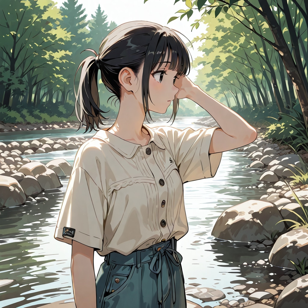 川遊び