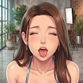 キスを求める巨乳美女 2枚目