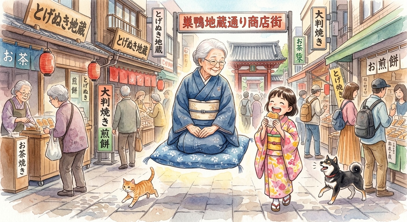 巣鴨の空を舞う、笑顔のひととき | の人気AIイラスト・グラビア