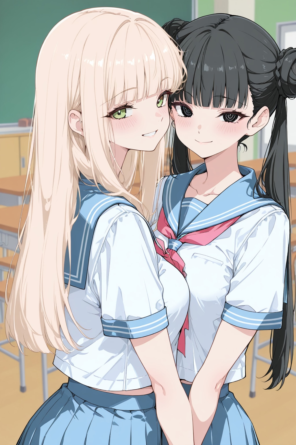 クラスメイトと | の人気AIイラスト・グラビア