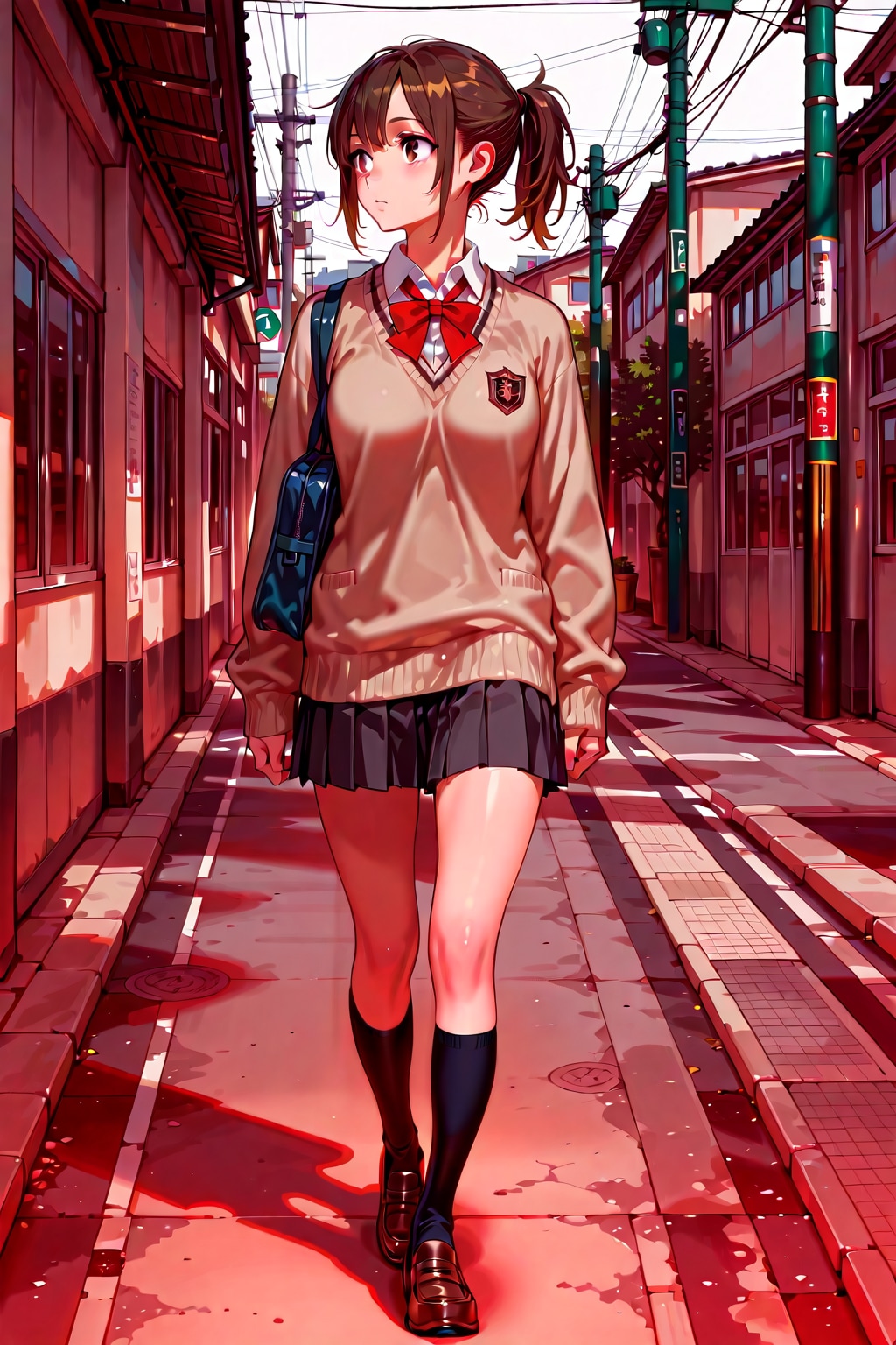 やっぱり赤い路地