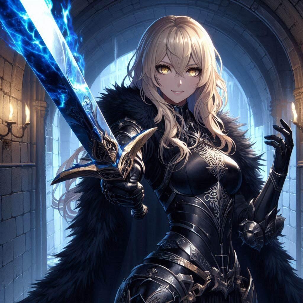 ブロンドの女騎士さん683