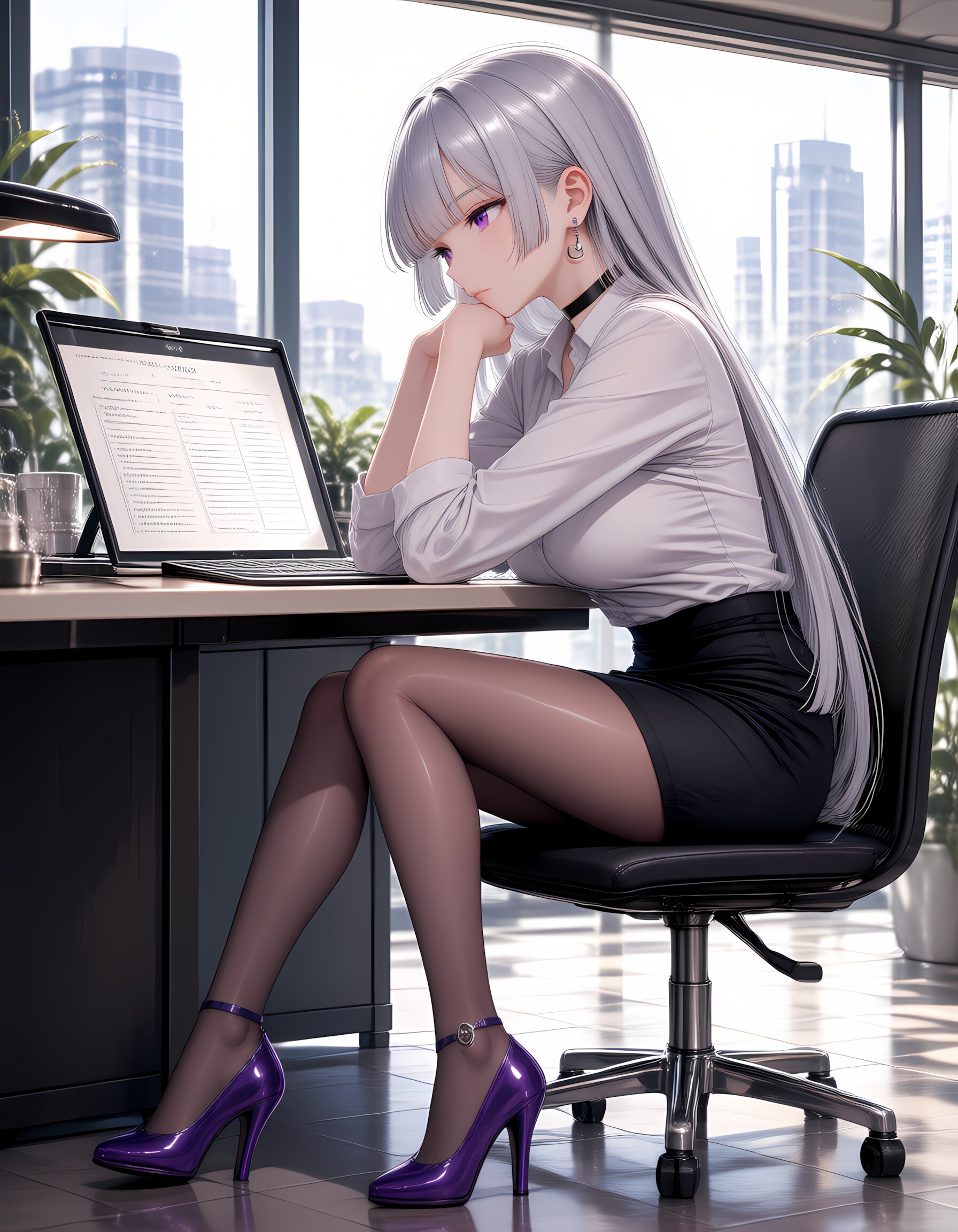 仕事中