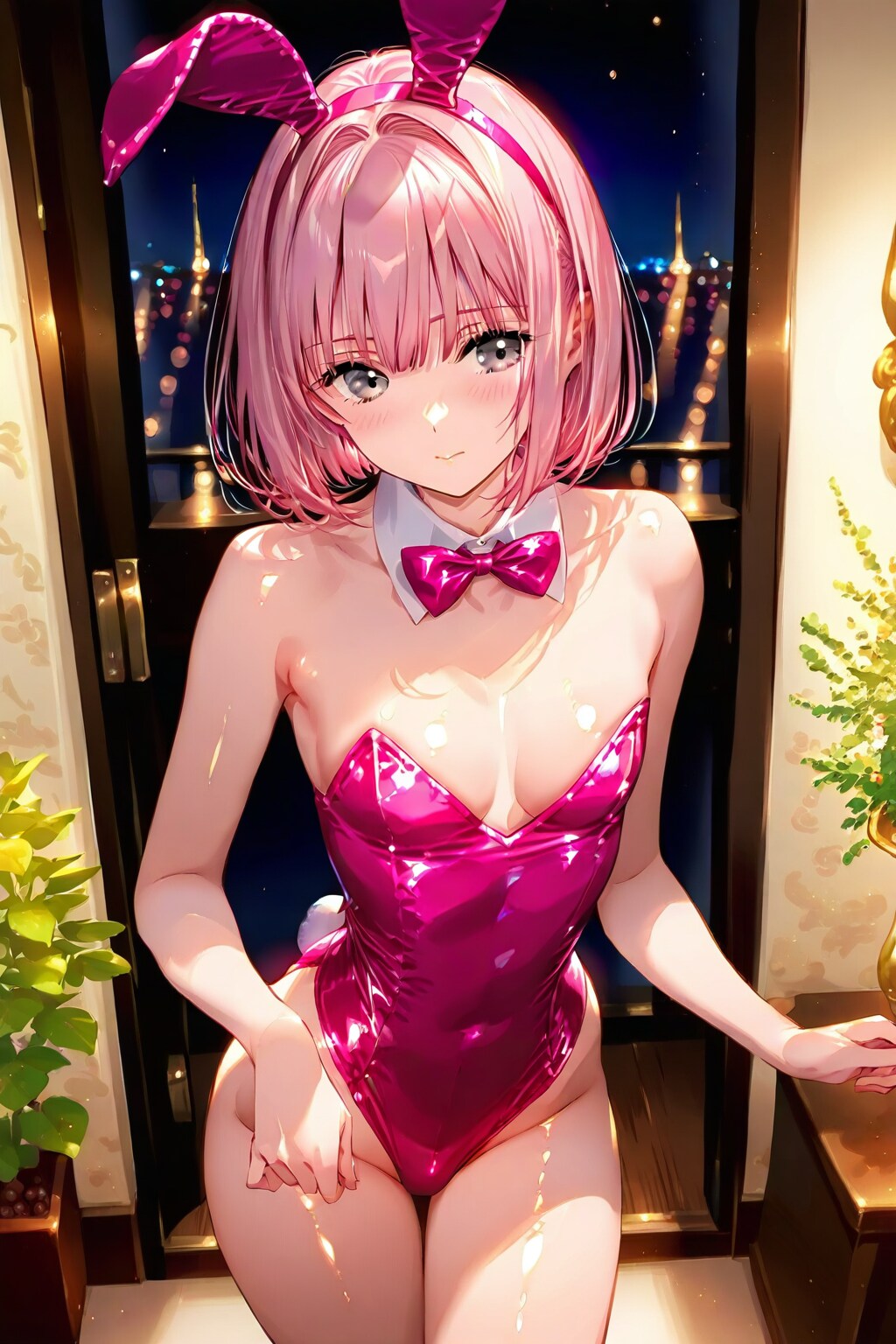 てっちゃん　バニーコスチューム　やっぱり恥ずかしい