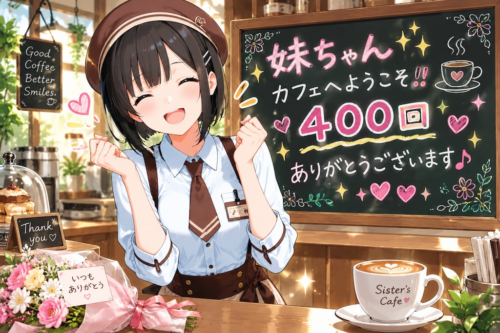 妹ちゃん✨カフェへようこそ‼️🥰☕️✨４００💕✨