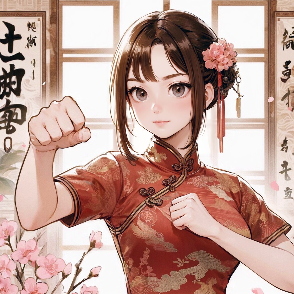 チャイナドレスの少女⑥ | の人気AIイラスト・グラビア