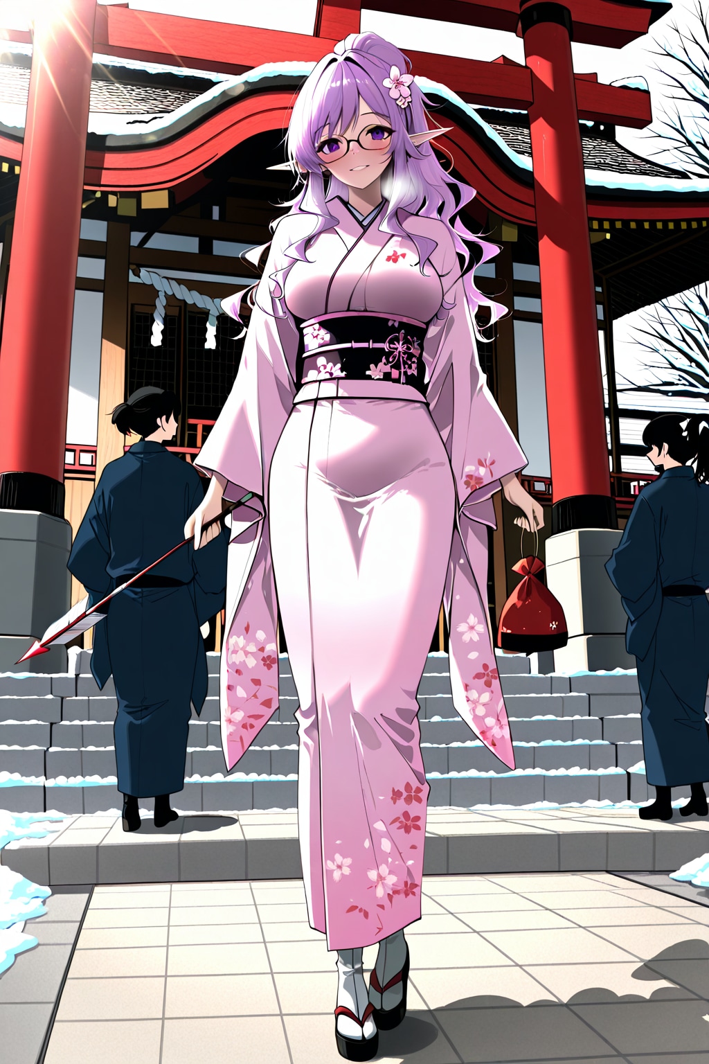 新年のお参り | の人気AIイラスト・グラビア