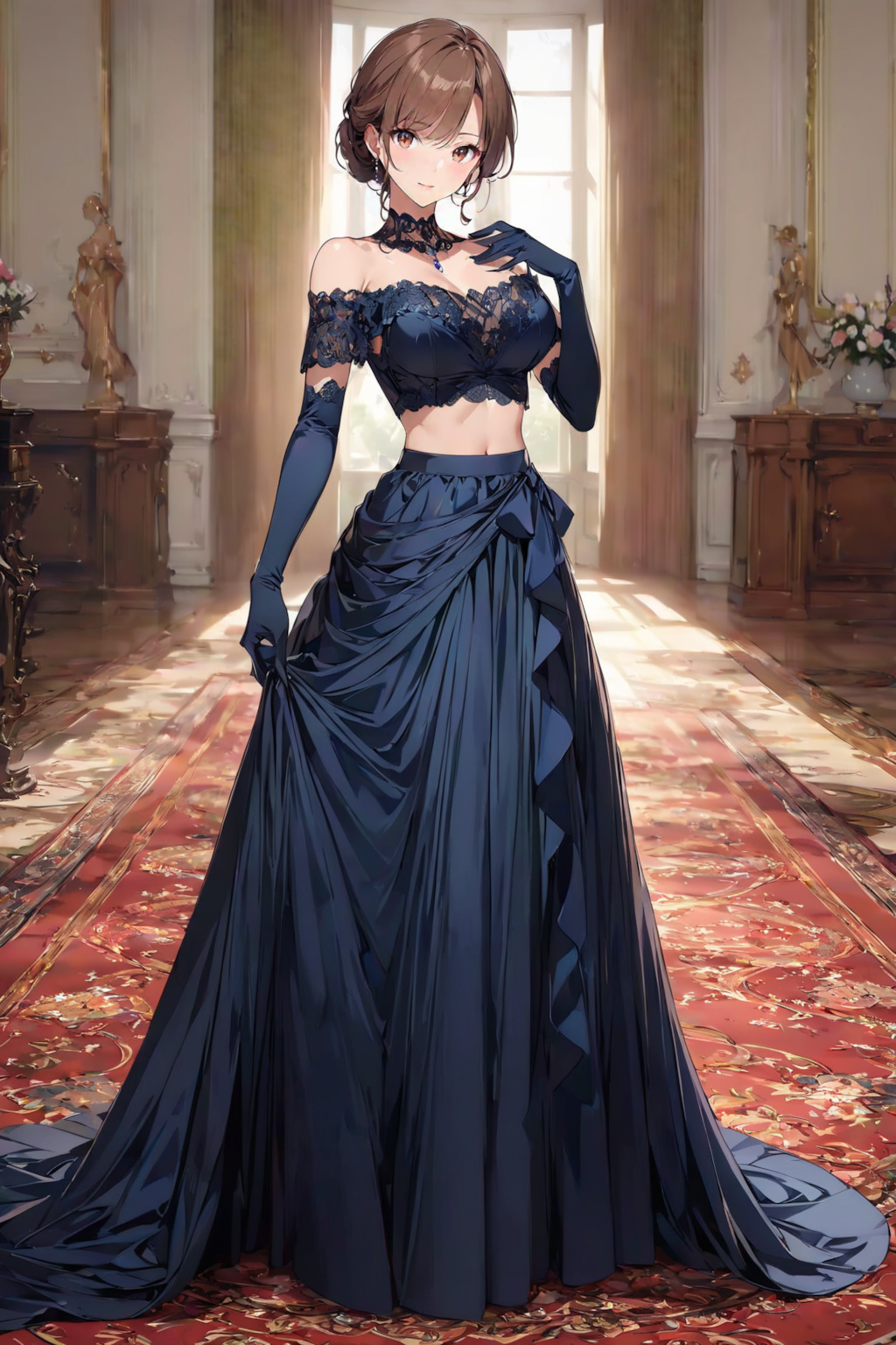 ロングスカートドレス