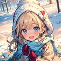 続・うちの子と雪遊び 2枚目
