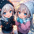 続・うちの子と雪遊び 3枚目