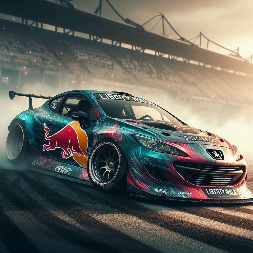 リバティーウォークプジョー307のドリ車 | の人気AIイラスト・グラビア