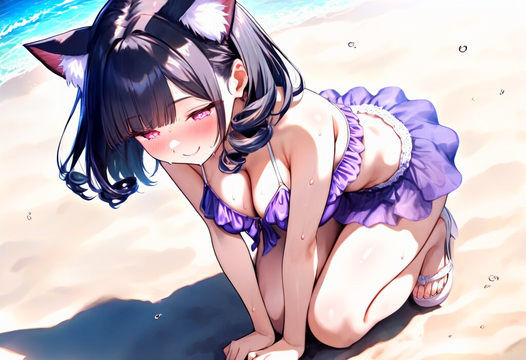 紫フリル