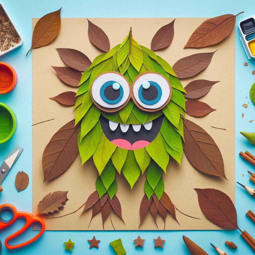 落ち葉で作ったモンスター | の人気AIイラスト・グラビア