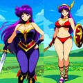 ファンタジー1980年代風アニメドット絵風、人妻アテナ姫 4枚目
