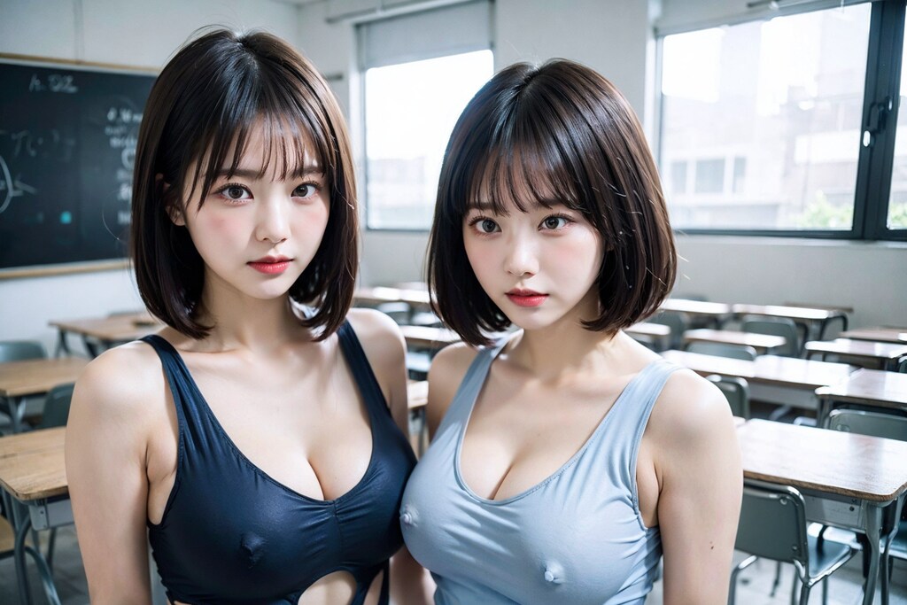 エッチなスク水もどきたち