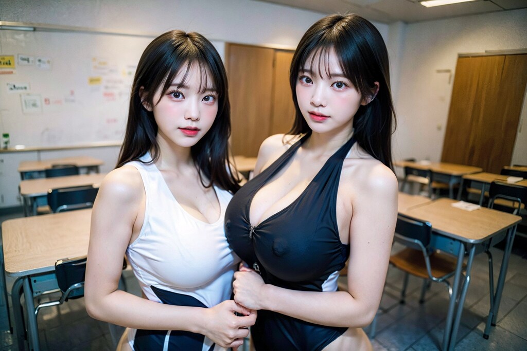 エッチなスク水もどきたち