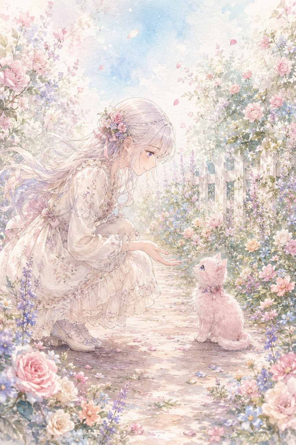 子猫と少女