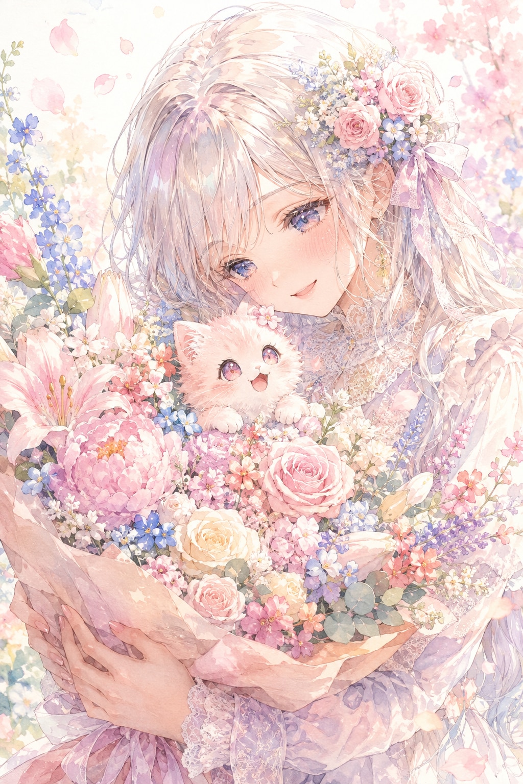 子猫と少女