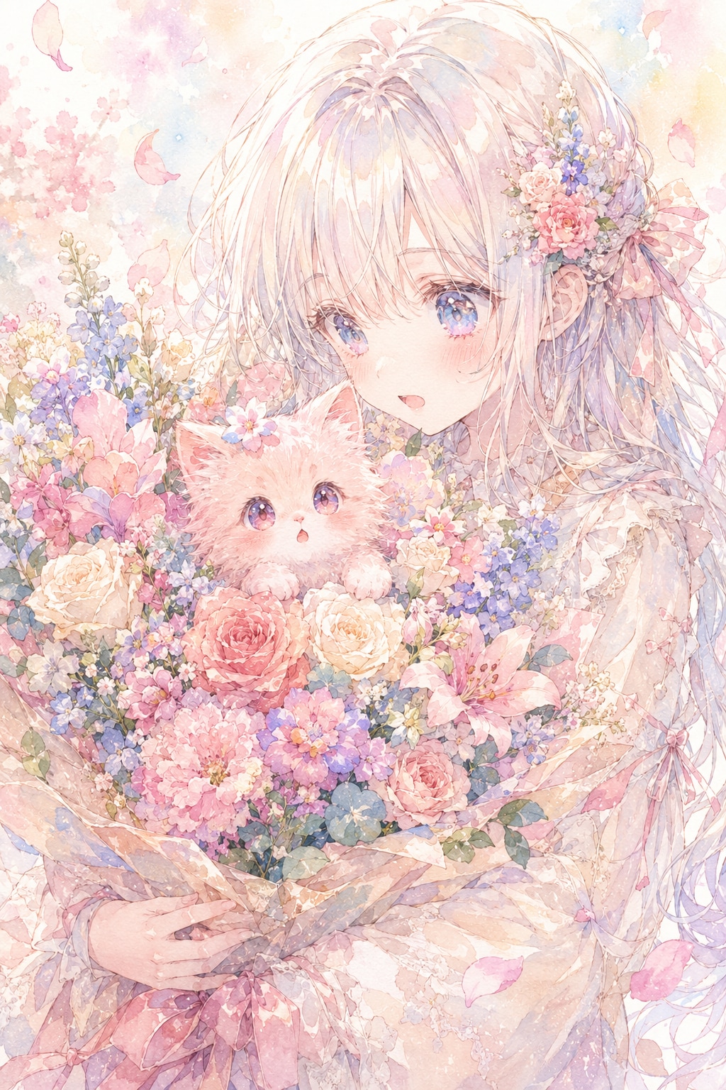 子猫と少女