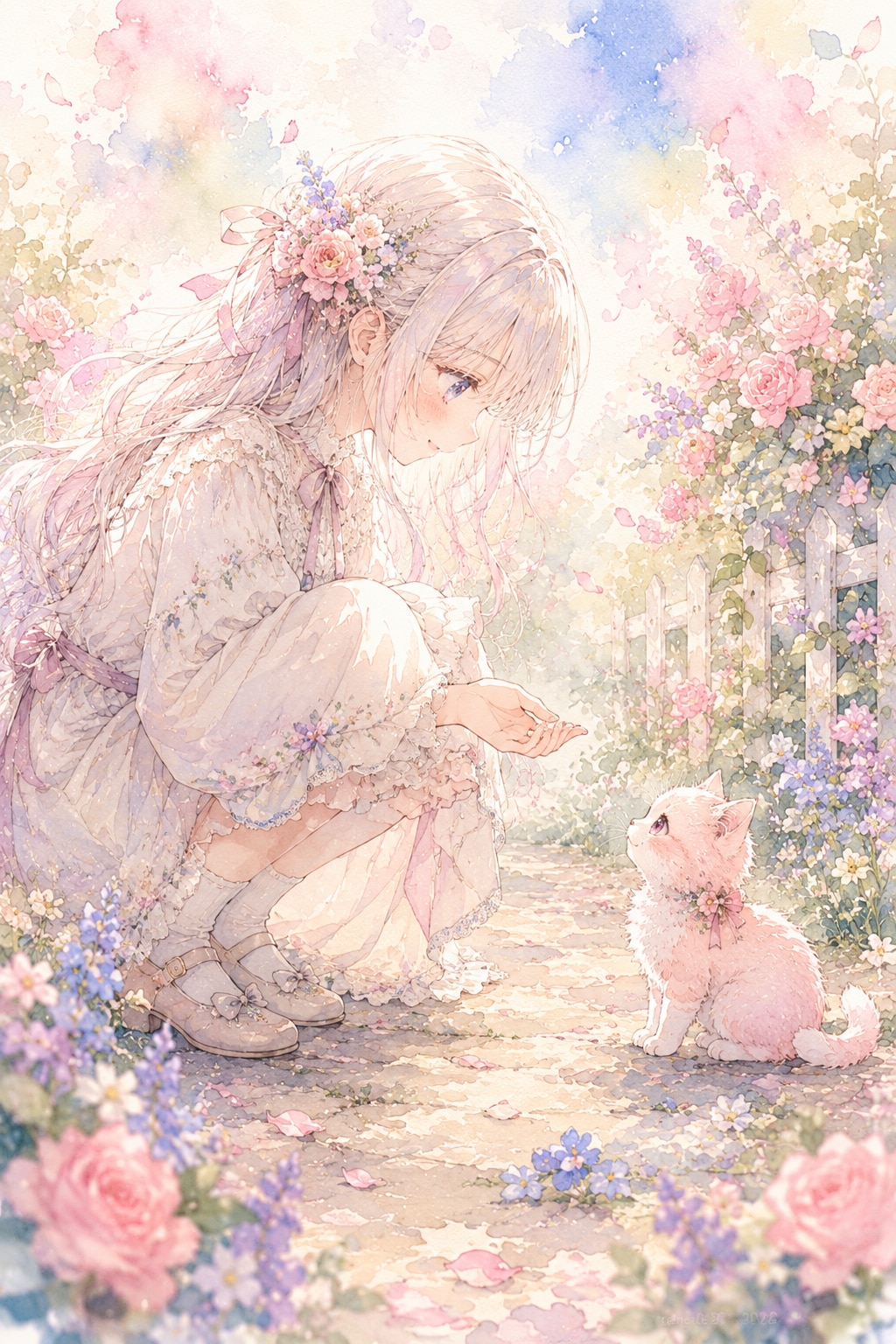 子猫と少女