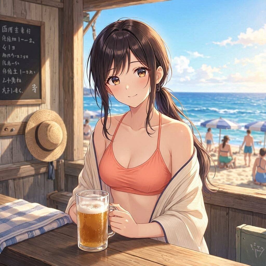 beer on the beach