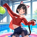 プールにて 4枚目